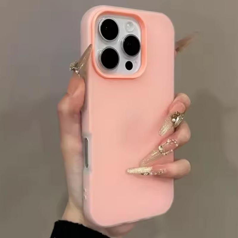 Custodia Morbida Opaca Trasparente Color Caramella per IPhone 17 16 15 14 13 12 11 Pro Max Air 16E 7 8 Plus X Xs Max XR SE Copertura Antiurto