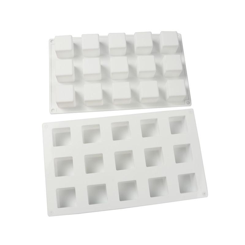 3d Square Cube Shape Silicone Mold Mousse Cake Baking Molds For Caramel Candy Dessert Cheesecake Truffle Jelly Bakeware