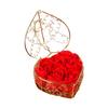 Iron Box Artificial Flower Eternal Soap Iron Blue Pink White Purple Rose Flower Bouquet Wedding Decoration