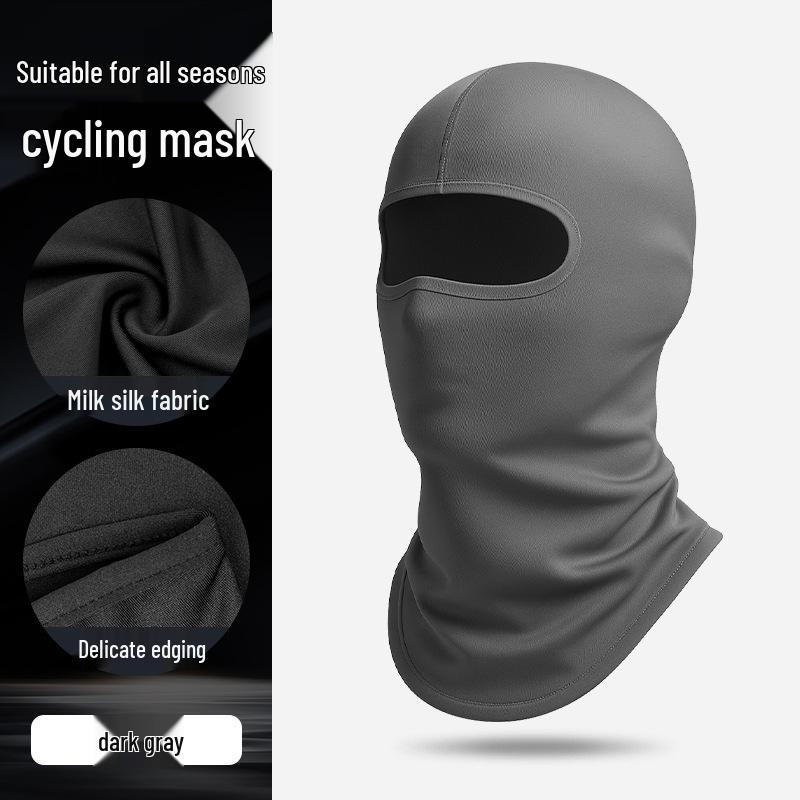 Breathable Summer Motorcycle Riding Balaclava – Adjustable Ice Silk Full Face & Neck Protection