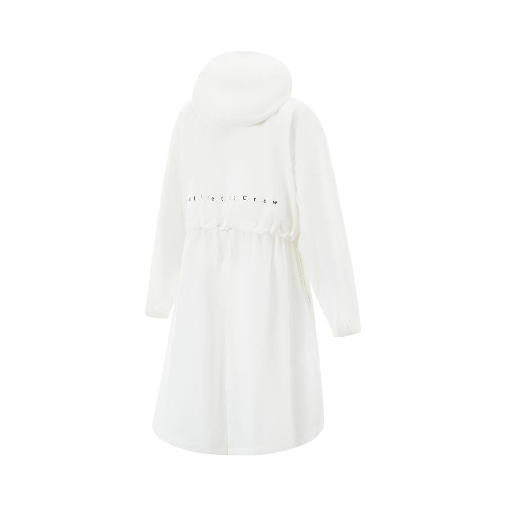 Li Ning Ice Silk Cool Comfort Breathable Windproof Sun Protection Jacket Women Jacket Off-White AFDV442-4