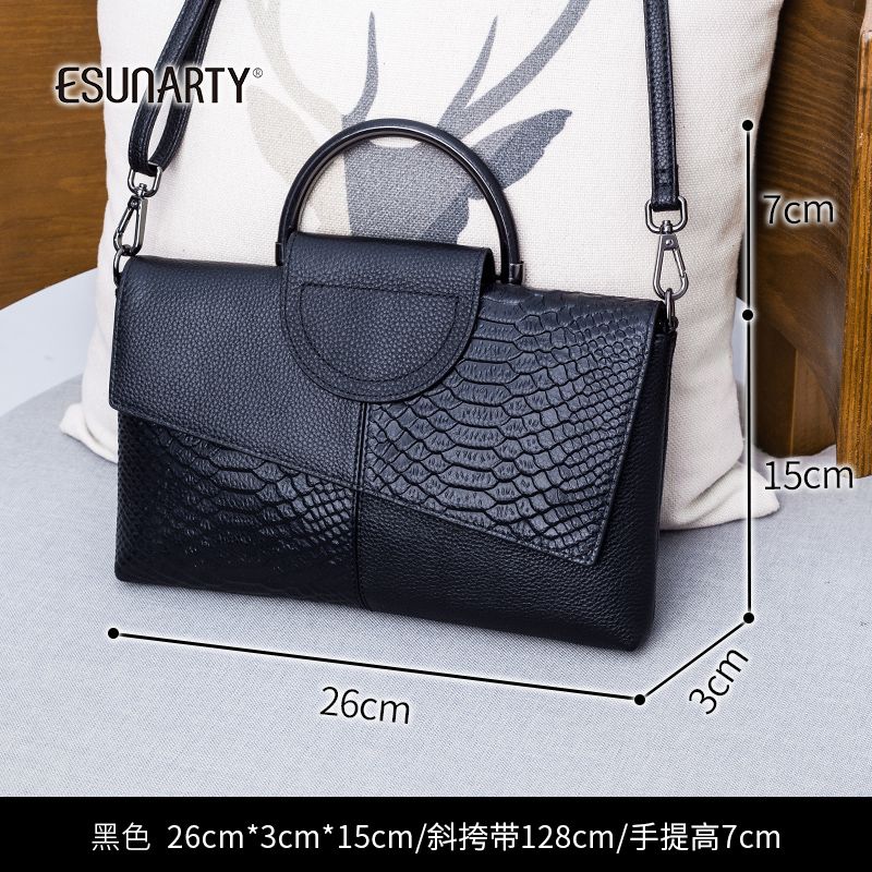 

Изысканный женский клатч премиум-класса из натуральной кожи Black