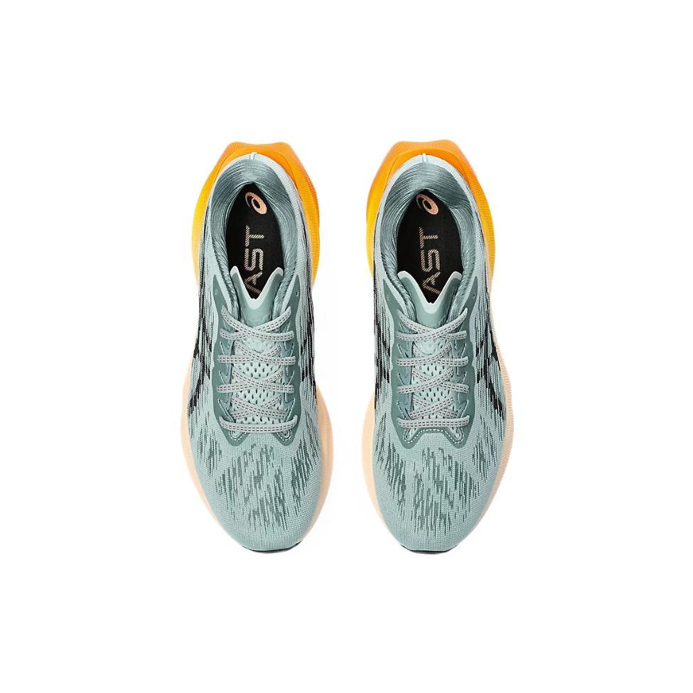 Asics Novablast 3 Ocean Haze Yellow Men Sneakers Grey Black 1011B458-404