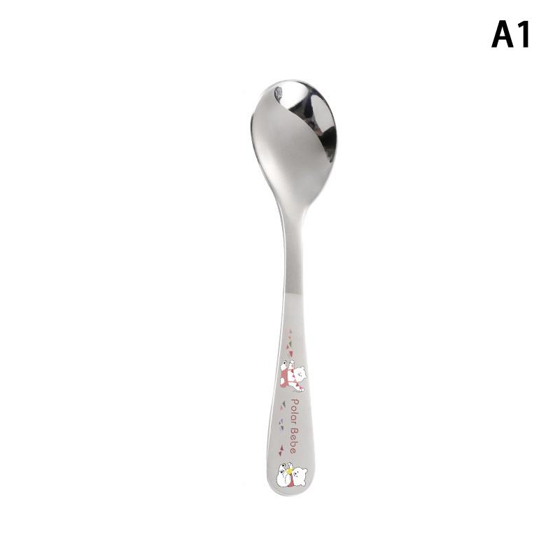 Children'S Stainless Steel Spoon Cartoon Car Pot Spoon Soup Bun Home Kitchen Essential Cute Tableware Children'S Spoon Fork