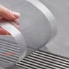 Self-Adhesive Floor Drain Stickers Cutable Shower Drain Hair Catcher Disposable Mesh Sink Strainer Filter Screen Sticker