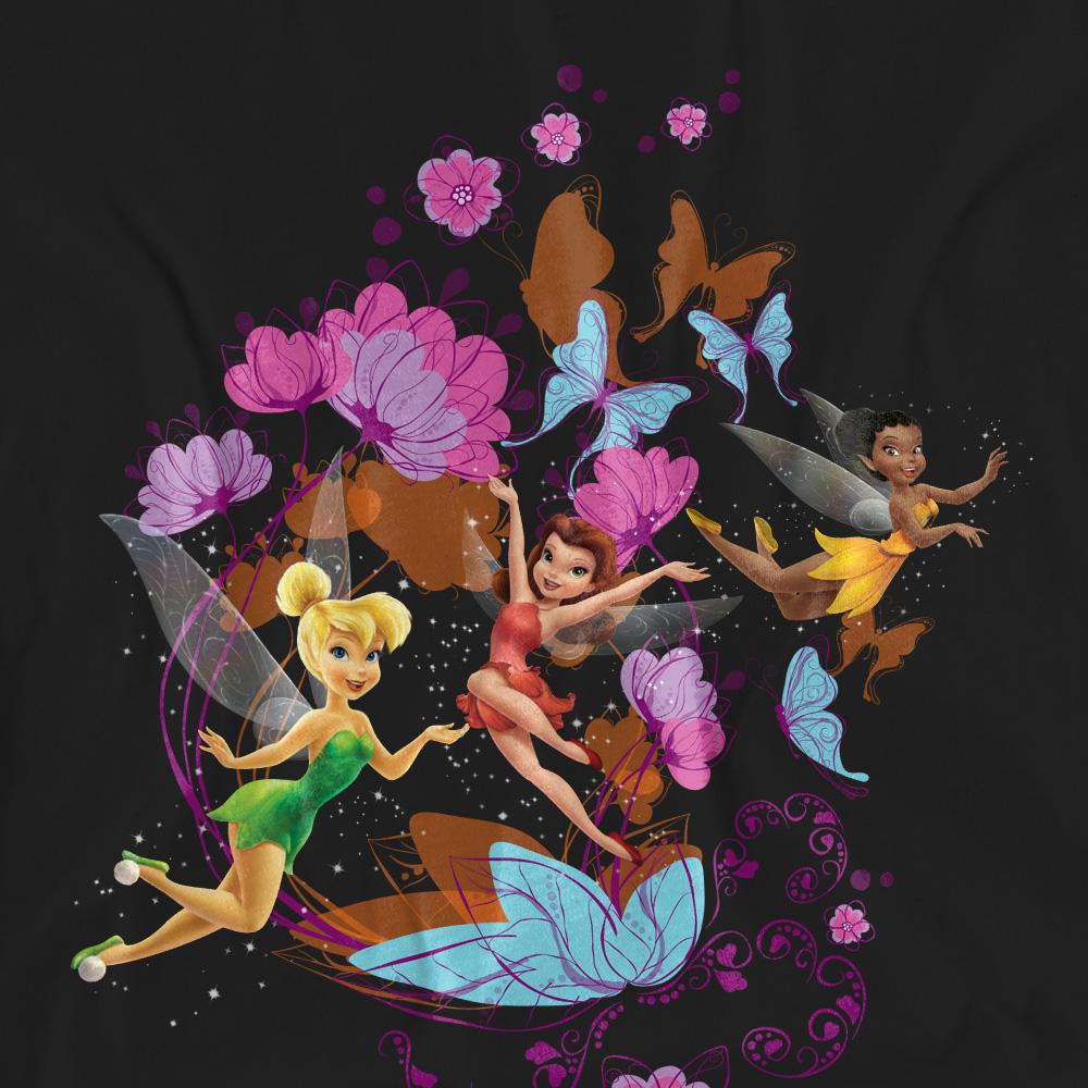 Disney Fairies Unisex Adult And Butterflies Tinker Bell & Rosetta T-Shirt
