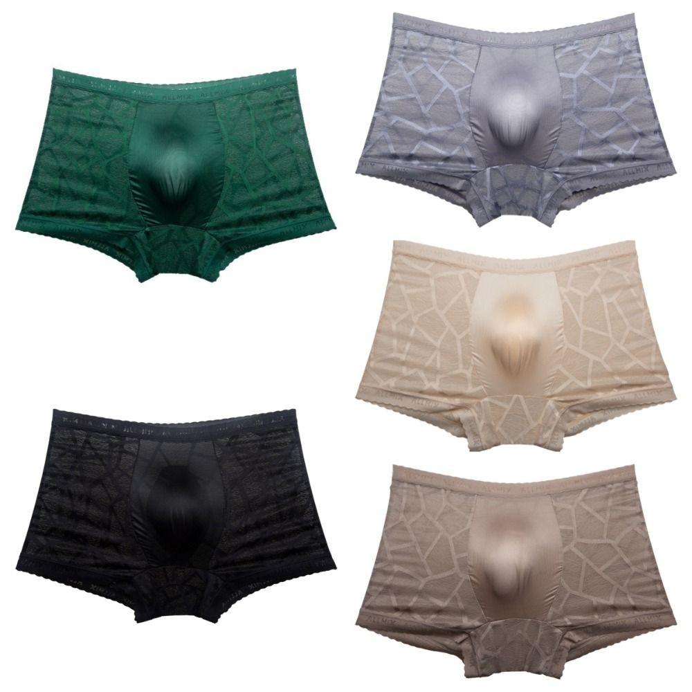 Low Waist Lace Shorts Boxers Underpants Underwear for Men Creative Men Boxer Briefs  Men