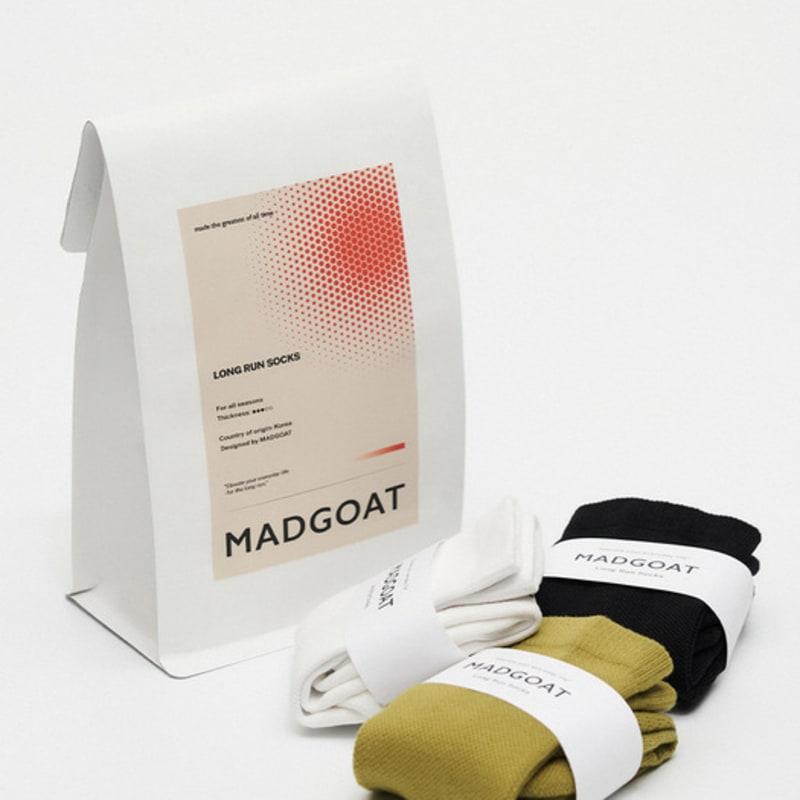 MADGOAT Long Run Running Socks, 5 Colors (Sports Socks)