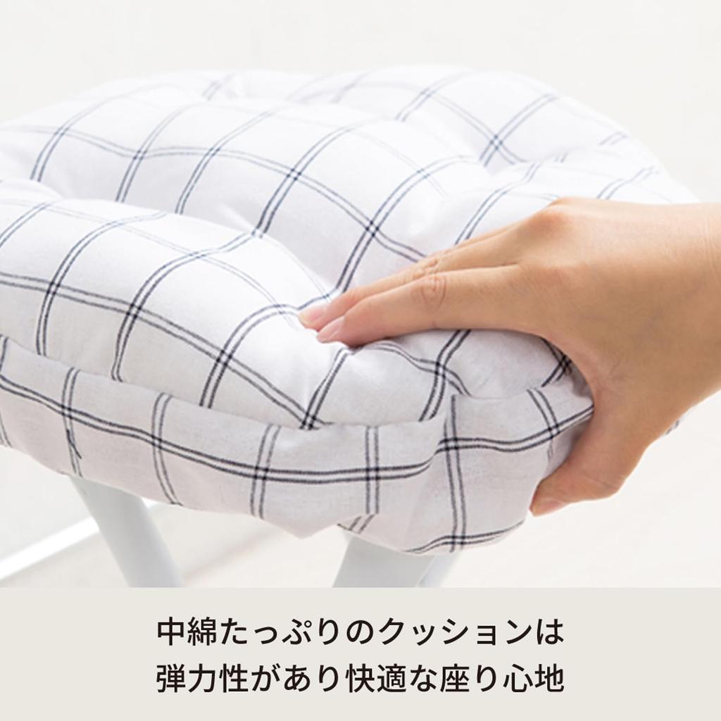 Nagai Kosan Round Chair Seat Cushion Diameter Cotton Blend Cover, 30cm, Material, Beige, NK-C11