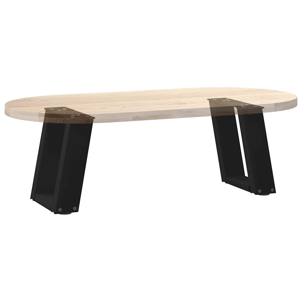 Vidaxl Coffee Table Legs, 2 Pcs, Black, 30X(30-31) Cm, Steel