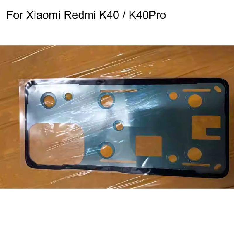 

2PCS Rear Door Sticker For Xiaomi Redmi K40 Back Battery Cover Waterproof Adhesive Tape Replacement Red mi K40 Pro K 40 Pro Redmi K40