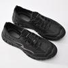 Fashion New Trend Mens Leather Casual Shoes Outdoor Comfortable Sneakers Fashion Soft Man Hiking Shoes Classic Non-slip Treking Footwear
