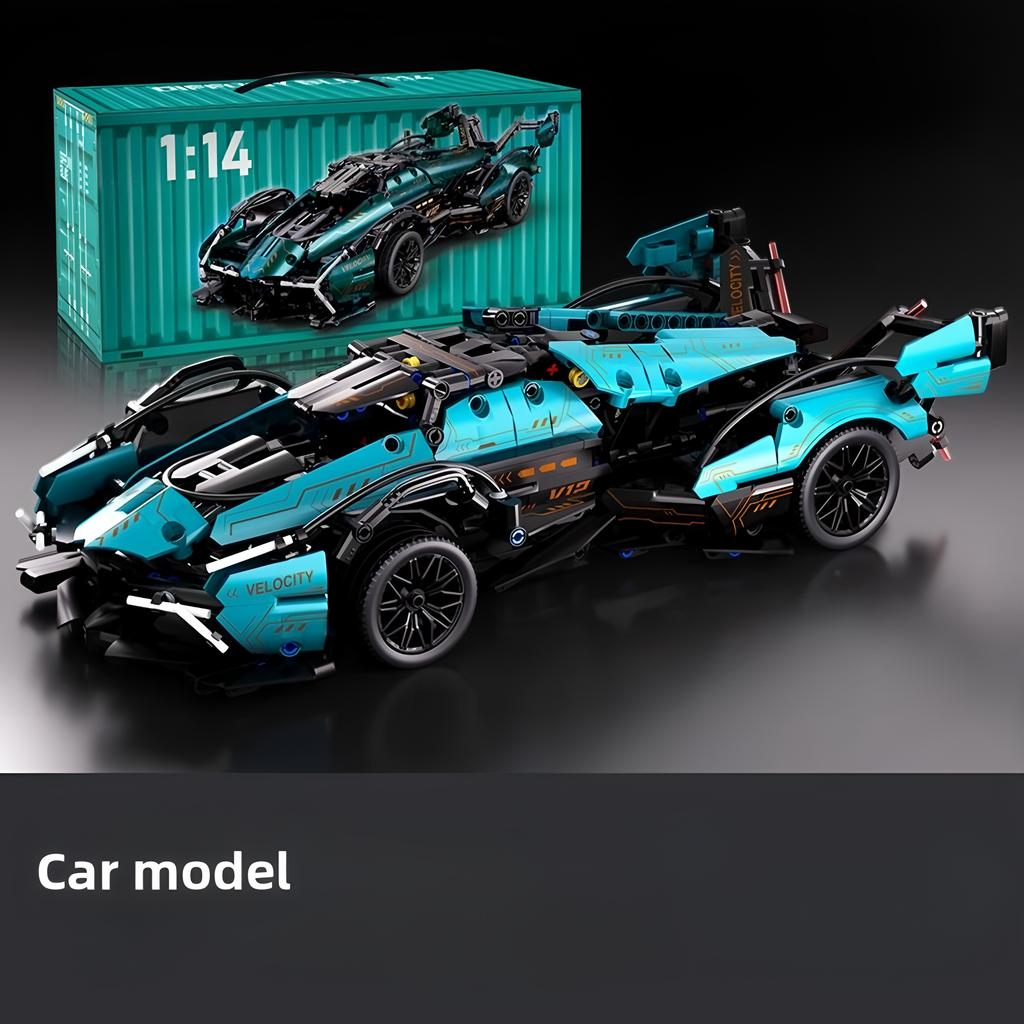 Technical Racing Sport Car Model Building Blocks technic adults 1:14 DIY Supercar Brick Puzzle Toys Kid Adult Gift 1000+granule