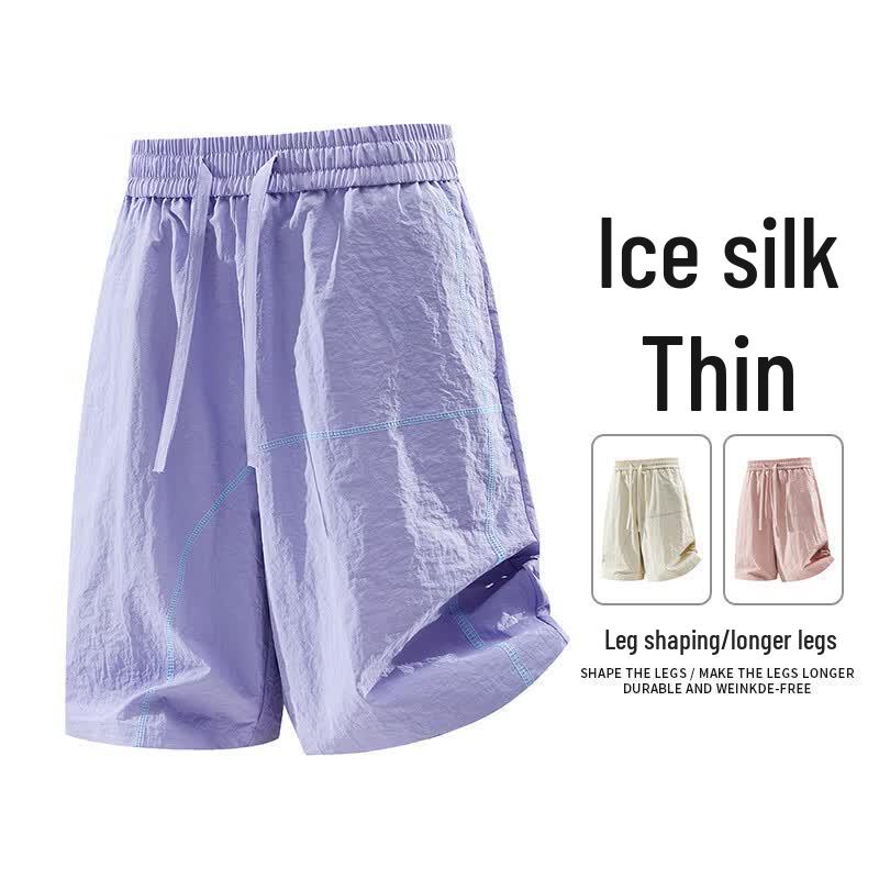 

VUUG Men s Ice Silk Quick-Dry Casual Sport Shorts L