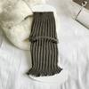 Vertical Strip Knitted Socks To Keep Warm Girls College Wind Knee Pads Long Boots Cover Over The Knee Parent-Child Pile Socks