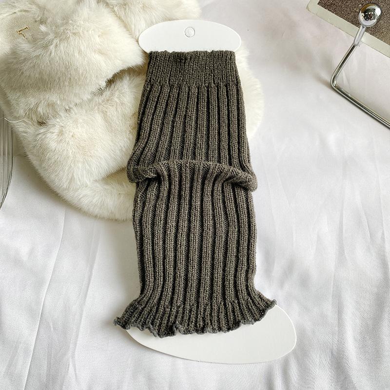 Vertical Strip Knitted Socks To Keep Warm Girls College Wind Knee Pads Long Boots Cover Over The Knee Parent-Child Pile Socks