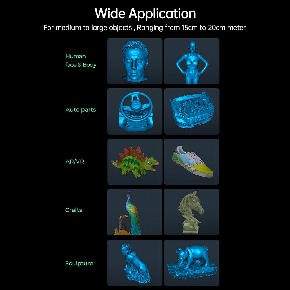 Creality CR-Scan Ferret Pro 3D Scanner Portable and Handheld 30fps Scaning Speed 0.1mm Accuracy
