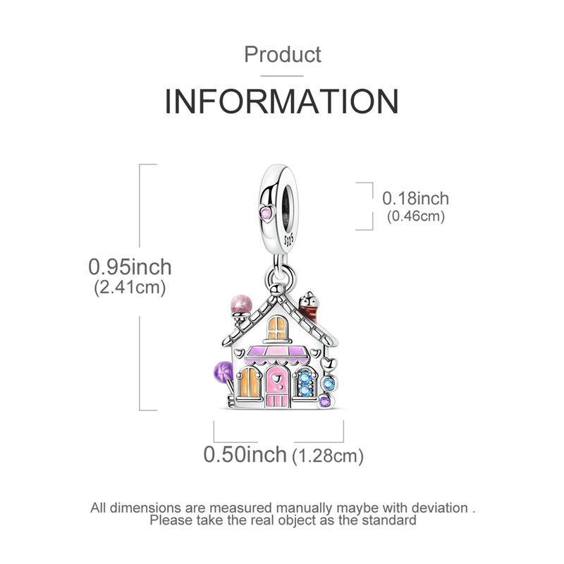 Charms Platadreamy Und Bunte Süßigkeitenhaus Anhänger Passen Auf Original Armbänder Charms Für Frauen Schmuck DIY Herstellung Geschenke