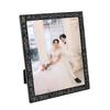 5/6/7 Inch Photo Frame Shiny Rhinestone Edge Electroplated Stainless Standing Anti-skid Luxury Oblong Glitter Wall Mounting Table Top Display Picture