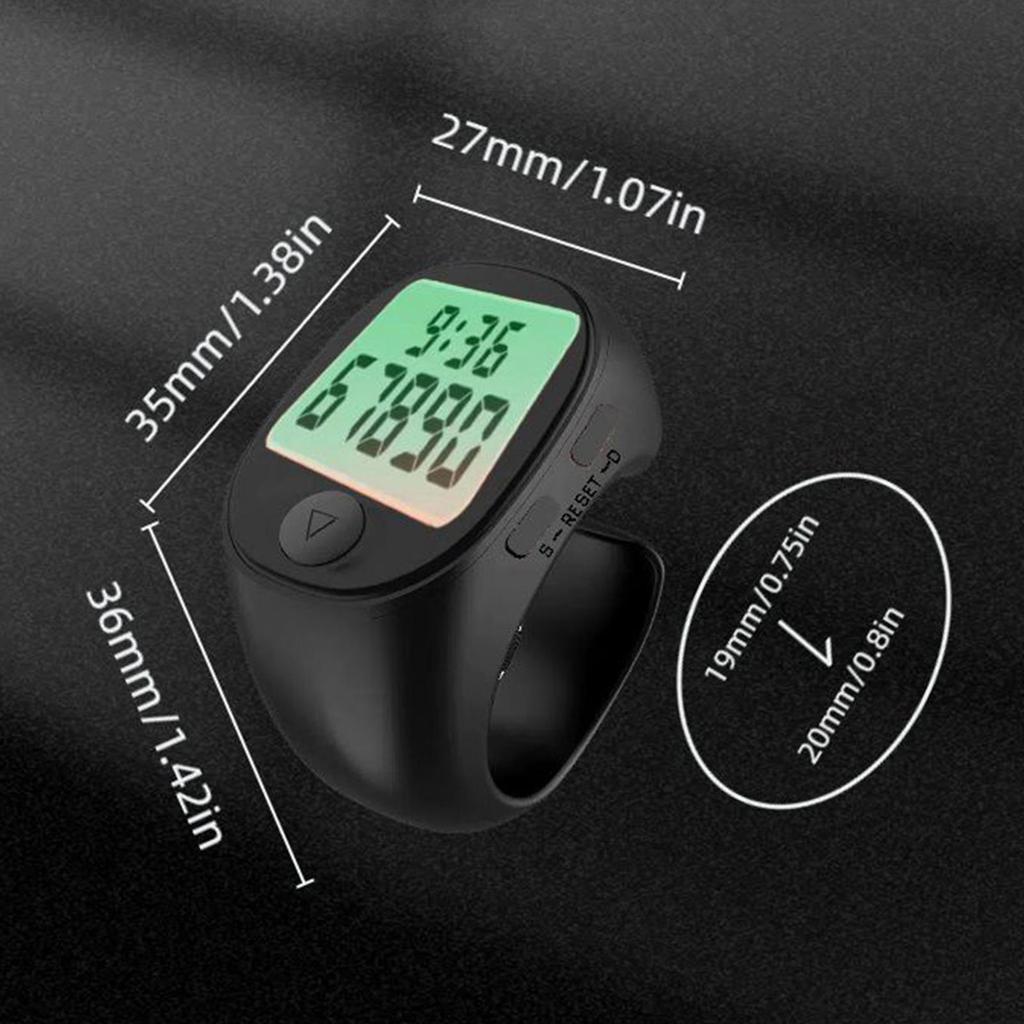 Elektrisk Fingerräknare Handhållen Räknare Simning Lättvikt Utomhus Sport Gåva Bärbar