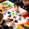Spooky Halloween Decorations 3D Printed Spider Egg Set with 10Pcs Articulated Small Spiders, Movable Joint Safe PLA Toys Figurines, Fidget Toy,