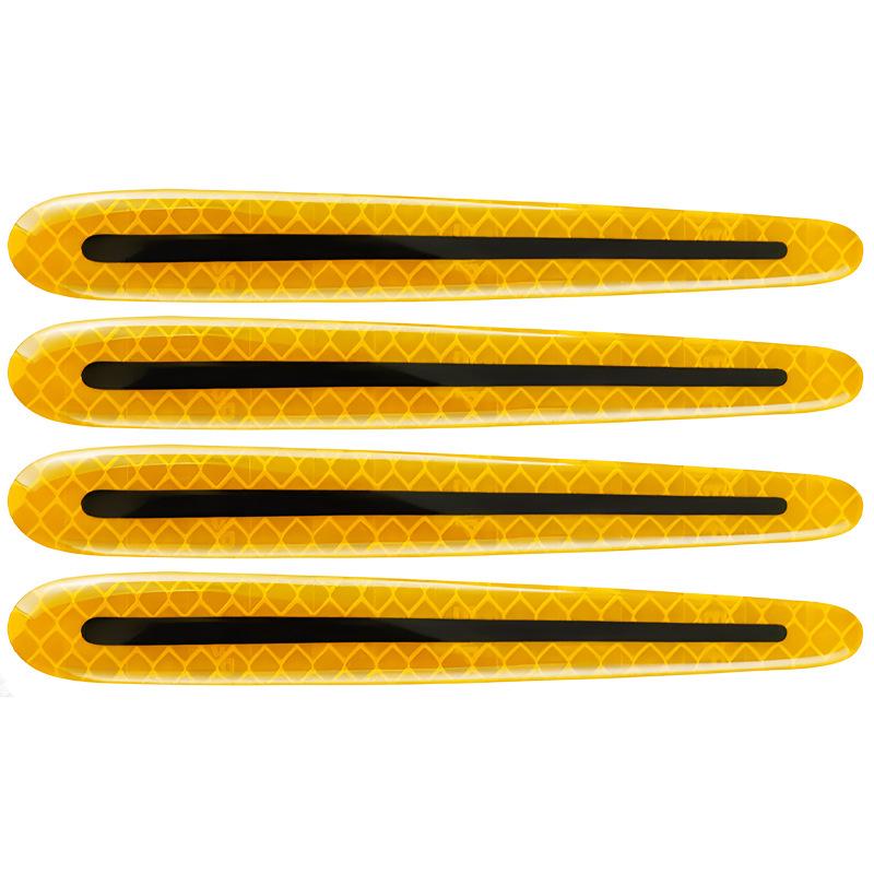 Reflective Carbon Fiber Car Door Handle Protector Strip