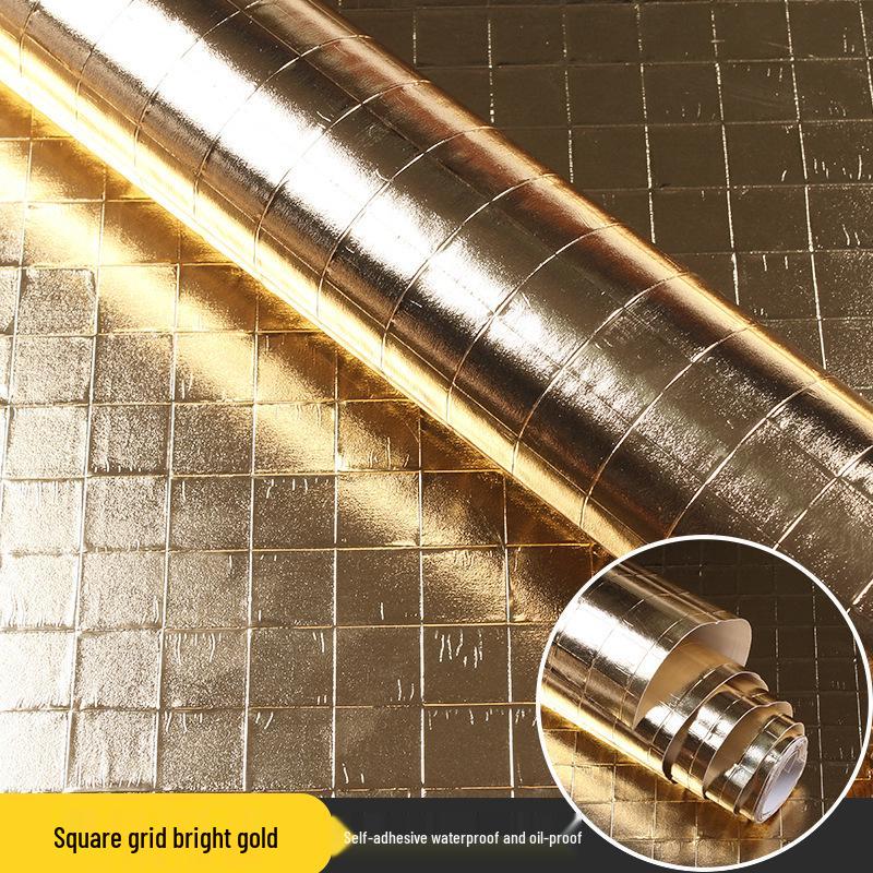 Waterproof Fireproof Oil-Proof Aluminum Tile Sticker for Kitchen Surfaces