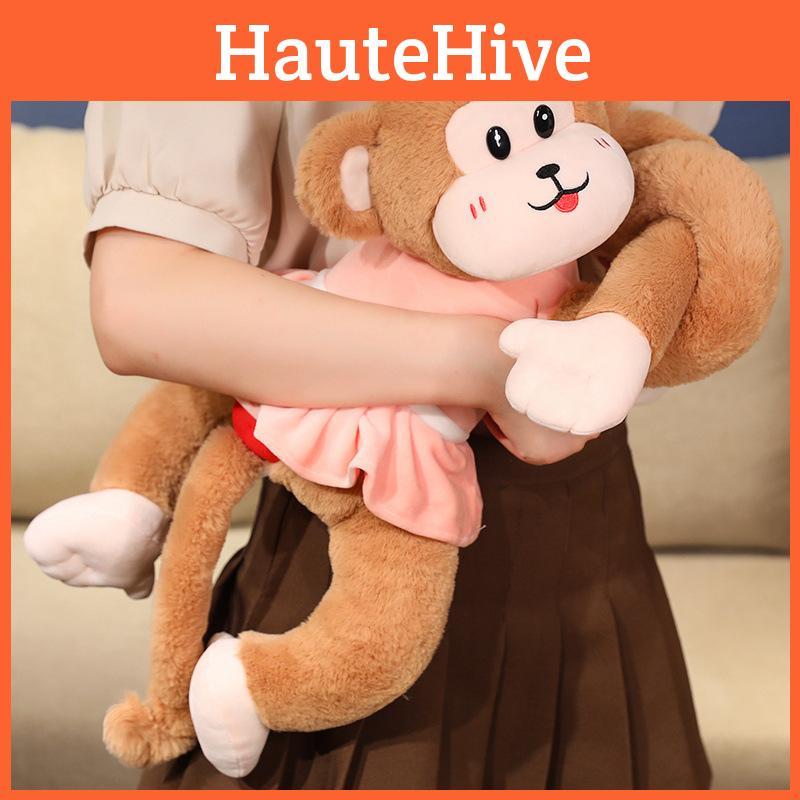 Plush Monkey Couple Stuffed Toy Animal Dolls Room Decoration Kid Birthday Gifts