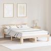 VidaXL Natural Bed Frames In Natural Pine Wood Solid Pine Wood 872602