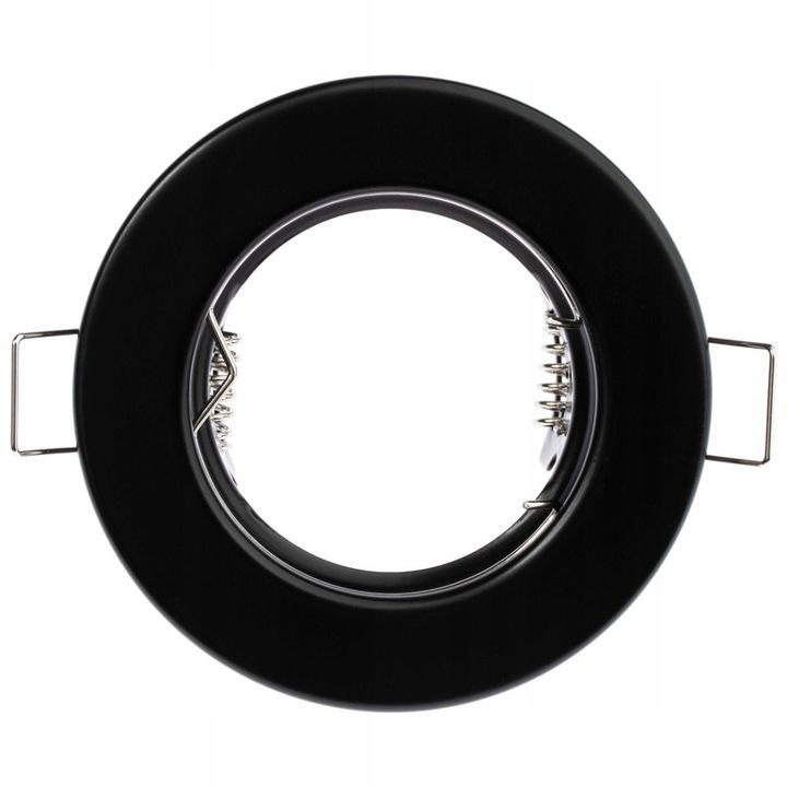 Ardali Recessed Fixed Round Halogen Luminaire Black Sheet Mr16 Gu10