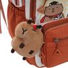 Travel Schoolbag for Girls Cute Capybar Backpack for Primary School Students Junior High School Students Large Capacity Backpack