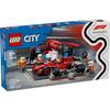 LEGO City F1(R) Ferrari Race Car Pit Stop Toy, Birthday Gift, Educational Building Blocks, for Boys and Girls Ages 6, 7, 8, and 9, Vehicle Model Car,