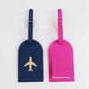 Hot Stamping Plane Luggage Tags Suitcase Tag for Wedding Couples Bridal Gift
