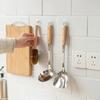 30/5pcs Wall Mounted Hooks Transparent Self Adhesive Door Wall Hangers Hooks Heavy Load Rack Kitchen Bathroom Organizer Holder