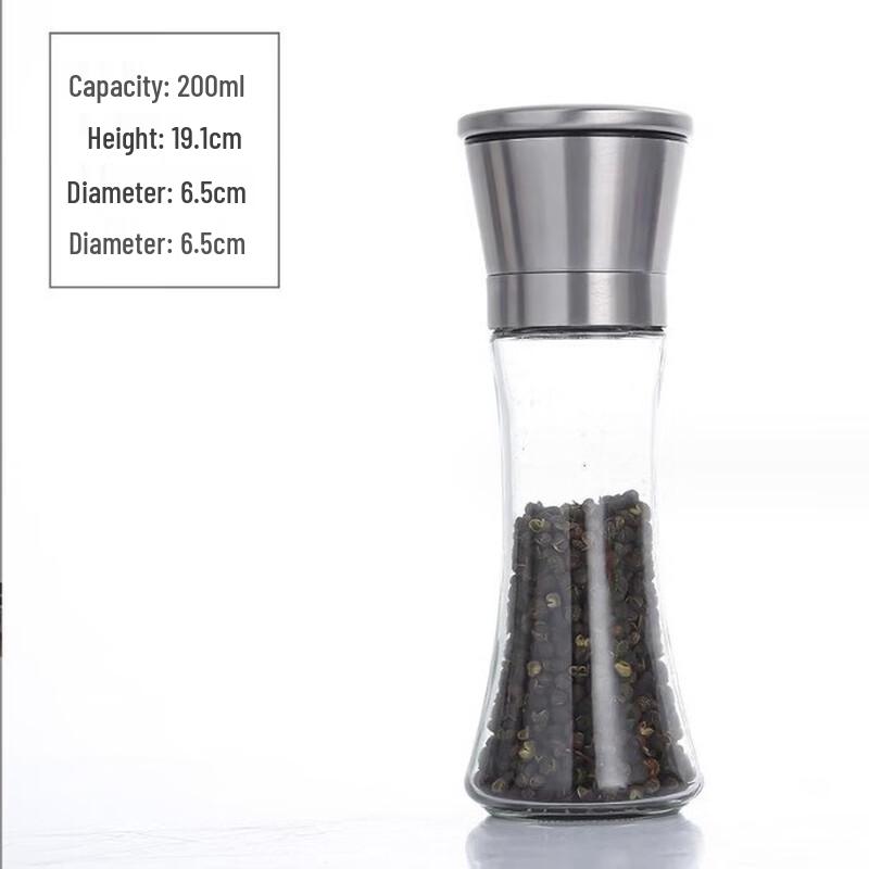 

ZISIZ Transparent Spice Grinder Bottle