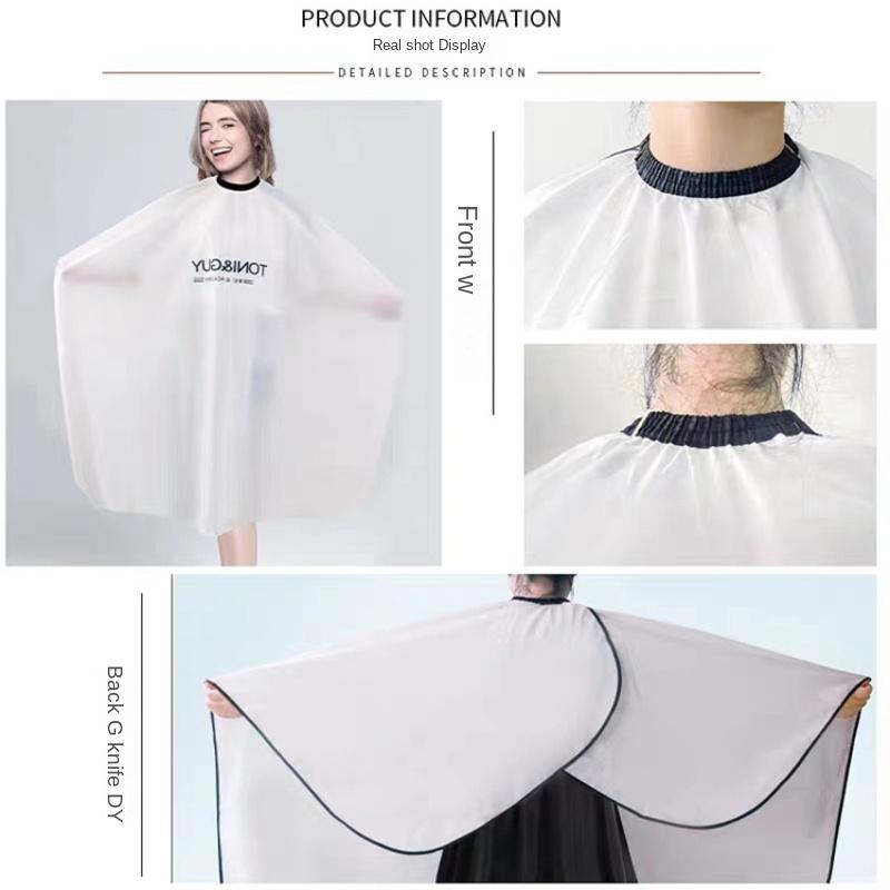 Парикмахерская силиконовая накидка на воротник парикмахерский халат пряжка — фото 3