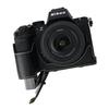 Z50II Palm Print PU Leather Camera Bag Case For Nikon Z50II Battery Opening Protective Cover With Shoulder Strap