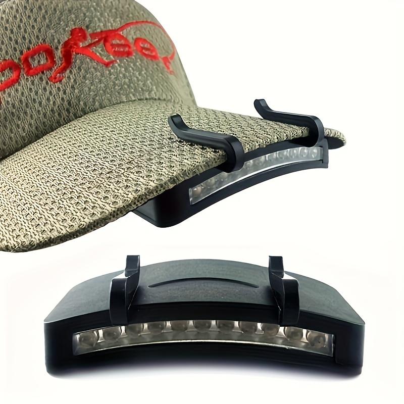 Portable 11 LED COB Headlamp, Hat Clip Flashlight, Super Bright Battery Light for Night Fishing, Camping & Hiking