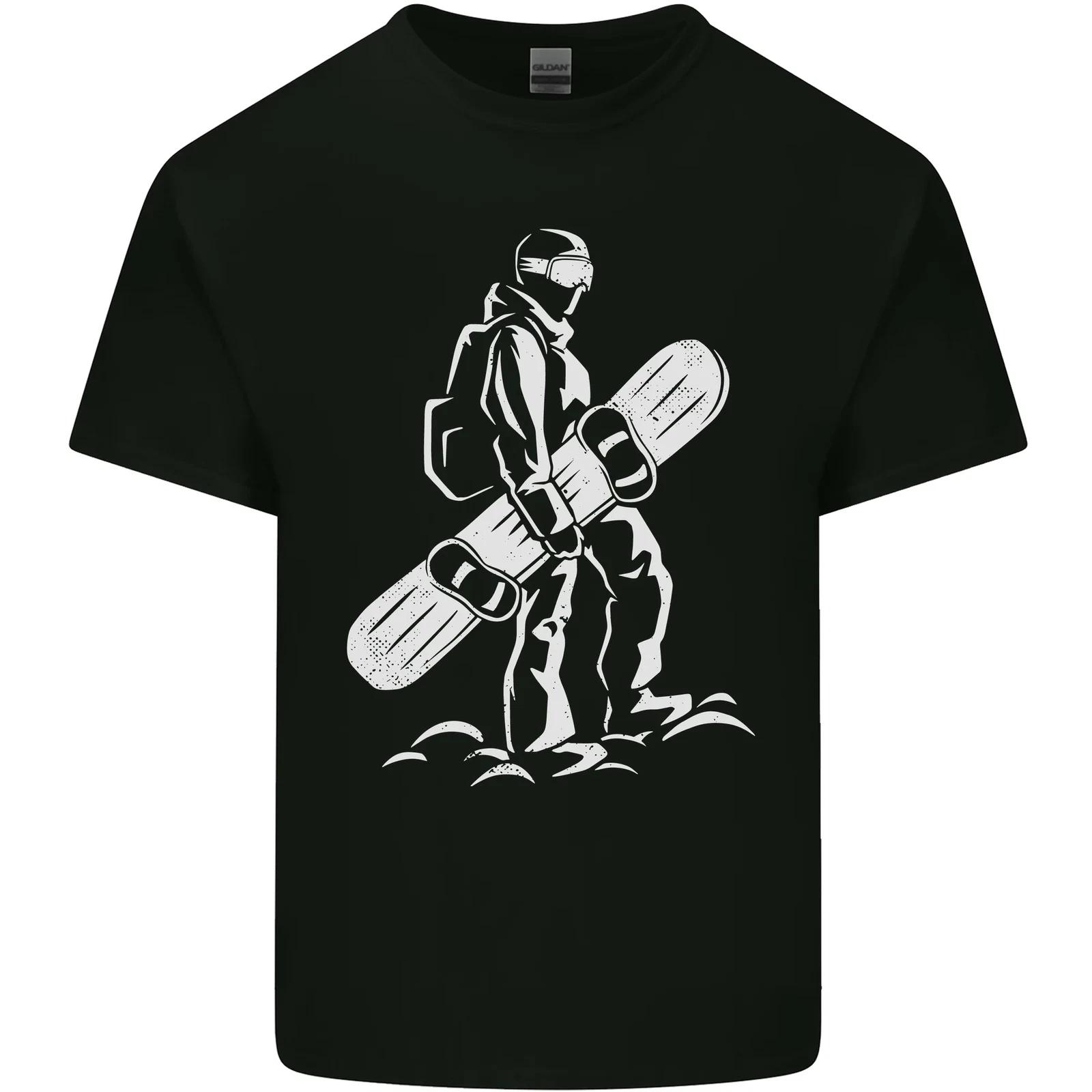 A Snowboarder Snowboarding Kids T-Shirt Childrens S