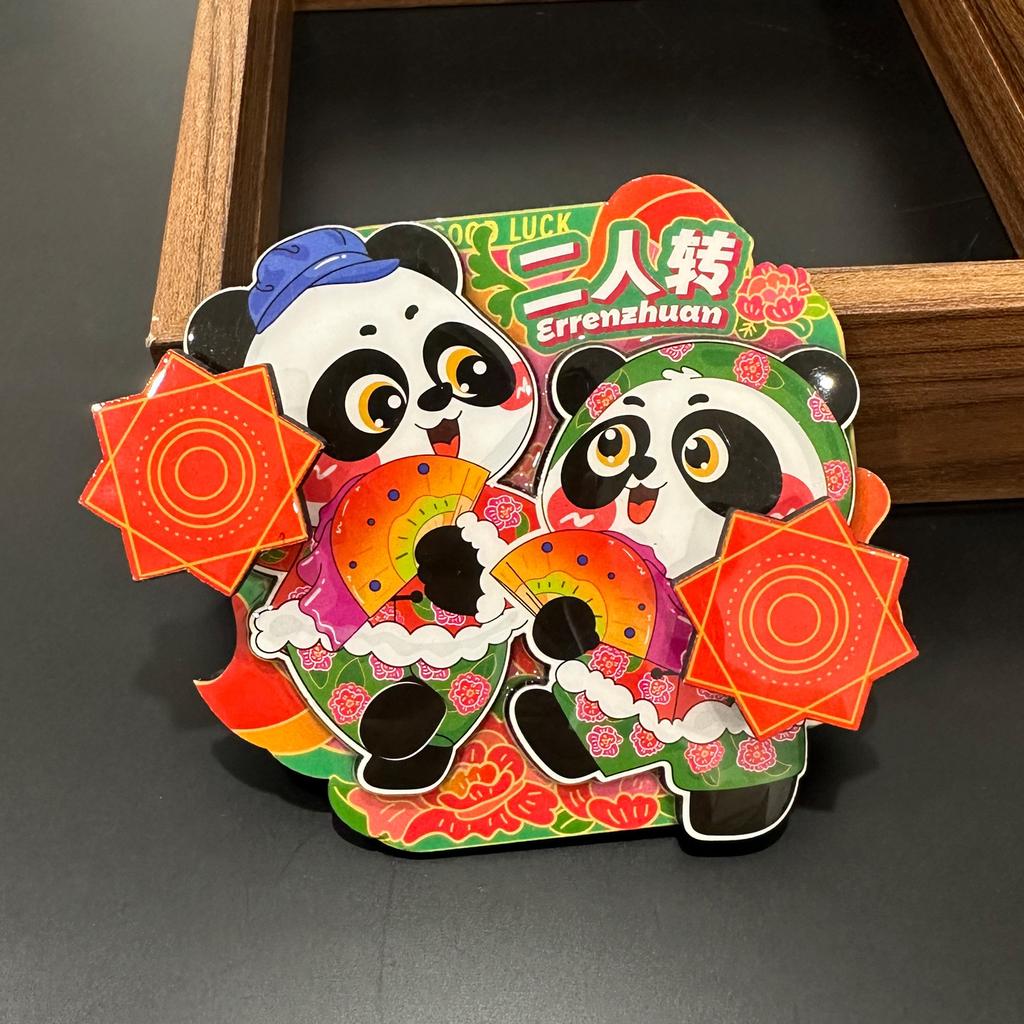Beliebter Panda Kühlschrankmagnet 3D Cartoon Kühlschrankmagnet Harz Kühlschrankmagnet für Küchendekoration