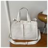 2024 Eco-friendly Korean Japanese Style Large Canvas Tote Bag - Women's Shoulder & Crossbody