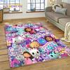 Cartoon Cute Gabbys Dollhouse Girl Carpet Rug for Bedroom Living Room Home Sofa Decoration,Children Game Large Decor Floor Mat