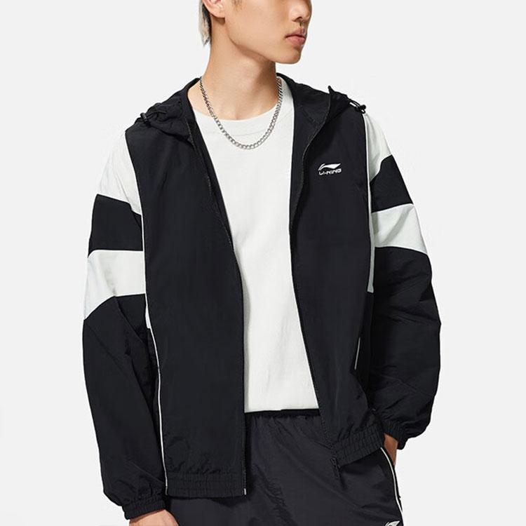 Li Ning Sports Lifestyle Collection Sports Trendy Collection Jacket Men's Black AFDT531-2