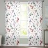 Autumn Thanksgiving Leaf Plants Sheer Curtains for Kids Bedroom Living Room Voile Window Curtains Tulle Drapes