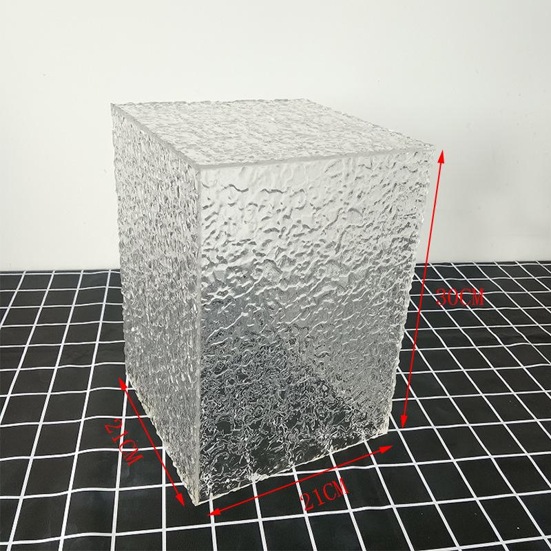 Vielseitiger Acryl- und Glas-Desserttisch-Präsentationsständer für den Innen- und Außenbereich