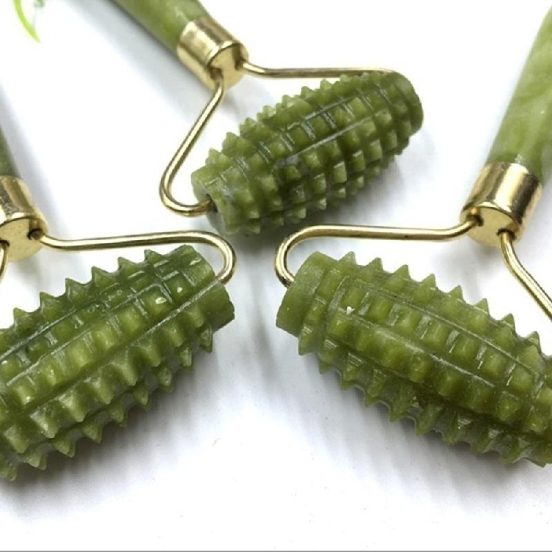 

Новый Древний Массажный Ролик для Лица и Тела СПА Массажер для Лица Нефритовый Камень Антивозрастной