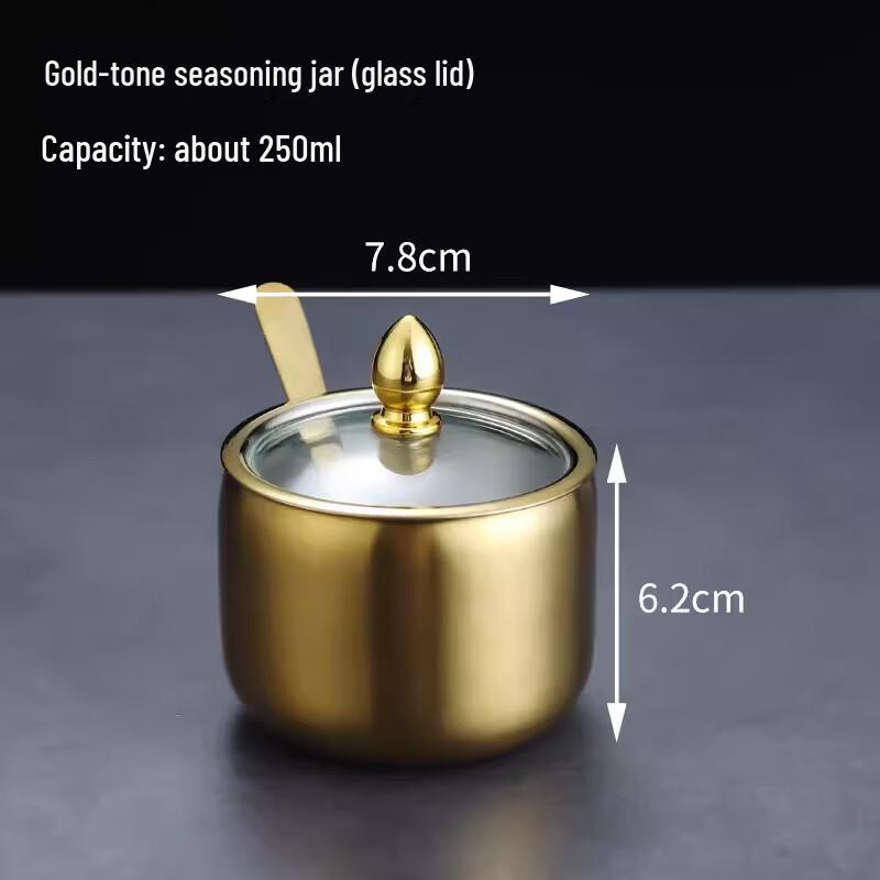 Wutuo 9.5cm Round Seasoning Jar with Spoon