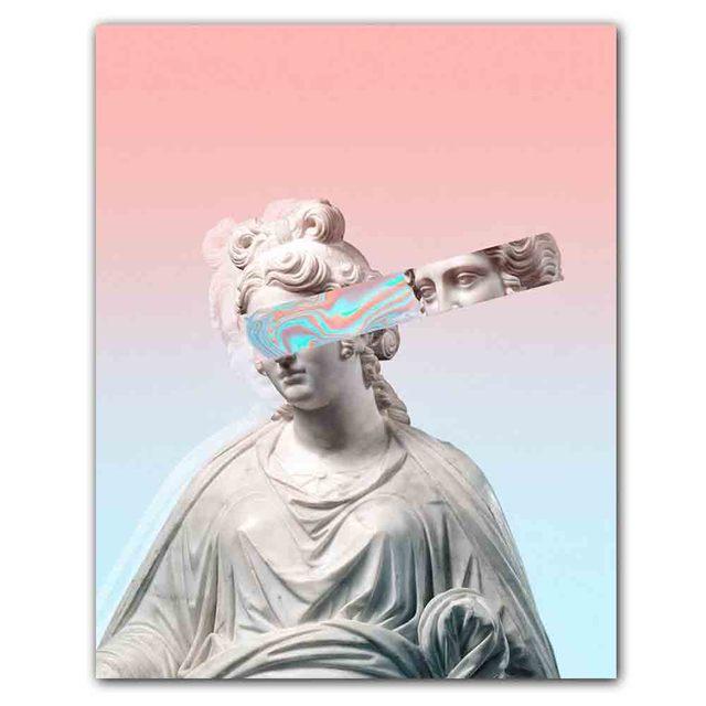 David Funny Sculpture Art Printing Canvas Painting Figure Graffiti Poster Office Living Room Bedroom Home Decoration Mural No Frame
