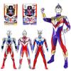 Ultraman Z, Trigger, Tiga, and Geed Movable Luminous Figures for Boys