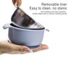 Stainless Steel Baby Bowls with Suction Double Ear Design Feeding Bowl Heat Resistant Drop-Proof Toddler Feeding Dishes for Fruits Snacks